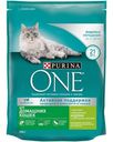Корм Purina ONE для домашних кошек с индейкой и злаками 200г