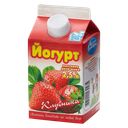 Йогурт питьевой МОЛОЧНАЯ БЛАГОДАТЬ клубника 2,5%, 500г