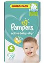 Подгузники Pampers Active Baby-Dry 4 (8-14 кг), 70 шт.