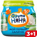 ФРУТОНЯНЯ Пюре брок/каб/цвет/капус 80г ст/бан(Прогресс):12