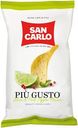 Чипсы картофельные San Carlo Piu Gusto лайм и розовый перец, 150г