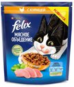 Сухой корм для взрослых кошек Felix Мясное объедение с курицей, 600 г