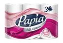 Туалетная бумага, Papia, 3 слоя, 6 рулонов