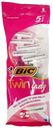 Станок для бритья Bic Twin Lady женский 2 лезвия 5 шт