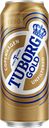 Пивной напиток TUBORG Gold Unfiltered нефильтрованный 4,8%, 0,45л