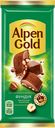 Шоколад молочный ALPEN GOLD с дробленым фундуком, 85г