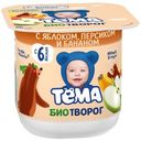 Биотворог Тема с Яблоком Персиком и Бананом 4.2% с 6 месяцев 100г