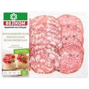 Набор колбас Велком Брауншвейгская, велкомовская, миланская сырокопченые полусухие 90г