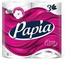 Туалетная бумага Papia Мягкая как хлопок 3 слоя 4 рулона