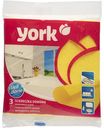 Салфетки хозяйственные York вискозные, 3шт.