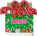 Леденец LENCO Новогодняя карамель Тросточка со вкусом клубники, 20г