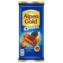 Шоколад молочный ALPEN GOLD Орео, арахисовая паста, 95г