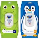 Туалетная бумага влажная Солнце и Луна 0+ с экстрактами череды, алоэ и Д-пантенолом, 72шт.