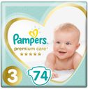 Подгузники Pampers Premium Care Midi (6-10 кг), 3 размер, 74 шт