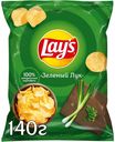 Чипсы из натурального картофеля Lay's со вкусом молодой зеленый лука 140г