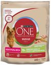 Корм для собак Purina ONE Мини сухой Здоровый вес с индейкой и рисом, 600 г