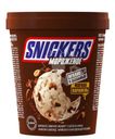 Мороженое Snickers сливочное с пастой из арахиса, арахисом в шоколаде, карамелью 8.5%, 288г
