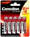 Батарейки Camelion Plus Alkaline LR6-BP6+4 (LR6-BP6+4, пальч