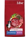 Сухой корм Purina One для собак средних и крупных пород с ягненком и рисом, 3.8кг