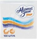 Салфетки Мягкий знак бумажные Deluxe 2 слоя 24x24см 100шт