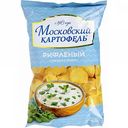 Чипсы картофельные рифлёные Московский картофель Сметана и зелень, 150 г
