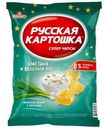 Чипсы картофельные Русская Картошка со вкусом сметаны и лука, 80г
