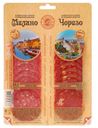Ассорти колбасное сырокопченое «Иней» Чоризо Милано нарезка, 100 г
