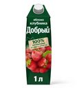Напиток сокосодержащий Добрый из яблок и клубники, 1л