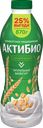 Биойогурт питьевой АКТИБИО Злаки 1,6%, без змж, 870г