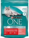 Корм для стерилизованных кошек и котов Purina One с лососем и пшеницей, 200 г
