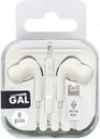 Наушники GAL с микрофоном, 8pin, белый Арт. BH-1070