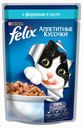Корм Felix «Аппетитные кусочки» для кошек с форелью и фасолью, 85 г