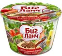 Лапша быстрого приготовления "БигЛанч" Говядина Грибы Зелень, 90г