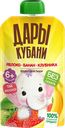 Пюре фруктовое с 6 месяцев Дары Кубани яблоко банан клубника Южная Соковая Компания пауч, 90 г