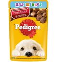 Влажный корм для щенков всех пород Pedigree с говядиной в соусе, 85 г