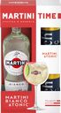 Промо-набор: Напиток виноградосодержащий MARTINI Bianco cладкий, 1л + Тоник, 2x0.33л