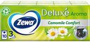 Платочки носовые Zewa Deluxe Ромашка 3 слоя, 10 уп. × 10 шт.