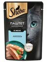 Корм влажный Sheba Нежный паштет в желе с лососем для кошек 75г