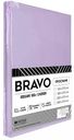 Простыня 2-спальная Bravo поплин цвет: сиреневый, 180×215 см