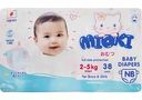 Подгузники Mioki NB, 2-5 кг, 38 шт.