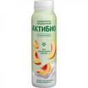 Биойогурт питьевой Актибио яблоко, персик без сахара 1,5%, 260 г