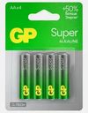 Батарейки GP Super алкалиновые AA 4шт