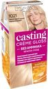 Краска-уход для волос CASTING CREME GLOSS 1021 Светло-светло-русый перламутровый, без аммиака, 180мл