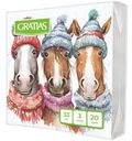 Салфетки Gratias Тройка 3сл 33х33см, 20л
