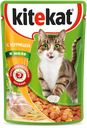 Влажный корм для кошек Kitekat c сочными кусочками курицы в желе, 85 г