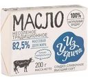Масло сладко-сливочное Из Углича Традиционное несолёное 82,5%, 200 г