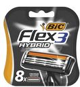 Кассеты для станка Bic Flex 3 Hybrid, 8 шт