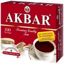 Чай AKBAR черный, 100 пакетиков, 200г 