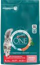 Корм сухой для кошек PURINA ONE с высоким содержанием лосося, для стерилизованных, 3кг