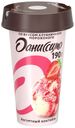 Йогуртный коктейль Даниссимо Shake It Easy клубничное мороженое 2,6% 190 мл